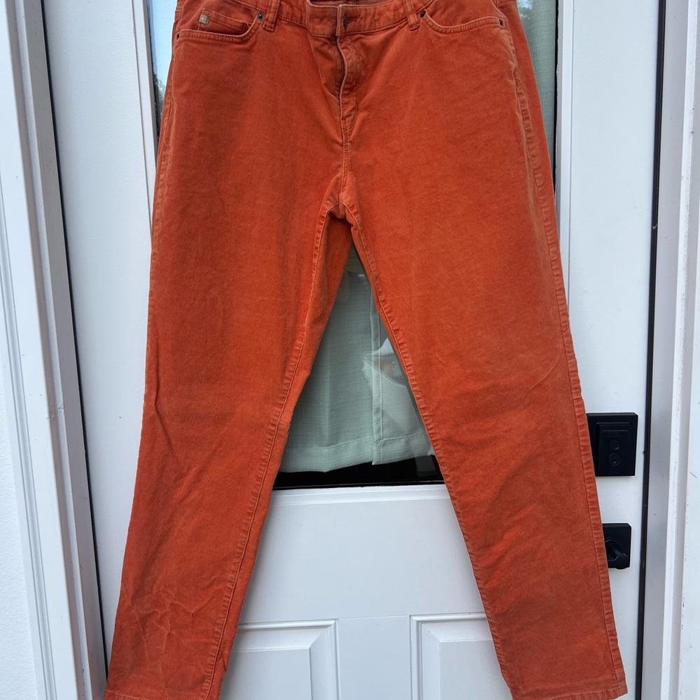 Michael Kors Orange Corduroy Jeans